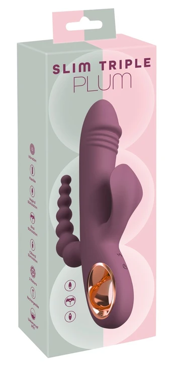 You2Toys Slim Triple Plum Vibratorius