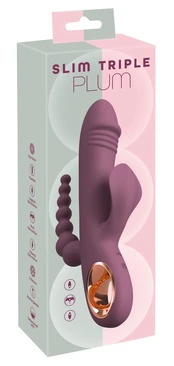 You2Toys Slim Triple Plum Vibratorius kaina