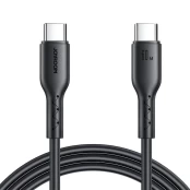 Kabelis "Flash Charge" USB C į USB-C SA26-CC3 / 60W /1m (juodas) kaina