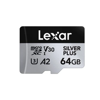 USB laikmena Lexar Professional SILVER PLUS microSDXC UHS-I Card 64 GB