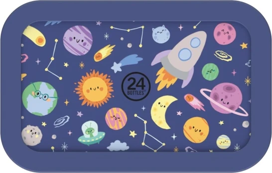 24Bottles - Snackbox Space Friends - Blå - Small