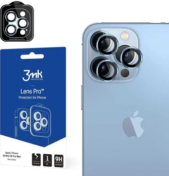 3MK Apple iPhone 13 Pro/ 13 Pro Max – objektyvo apsauga Pro Sierra Blue