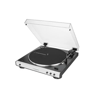 Kompiuterio kolonėlės AUDIO-TECHNICA FULLY AUTOMATIC WIRELESS BELT-DRIVE TURNTABLE AT-LP60XBTWH, Baltas
