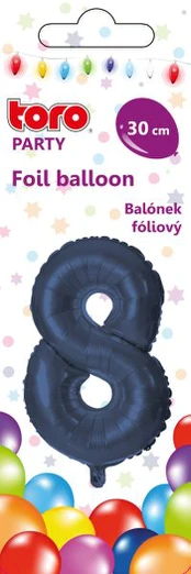 Balionas skaičius Toro Party 8, mėlyna sp.