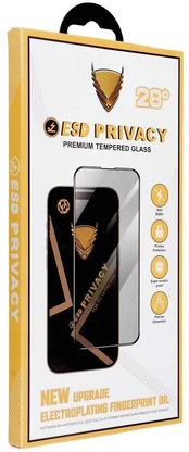 OG Premium Privacy Glass - for Iphone 13 Pro Max / 14 Plus juodas kaina