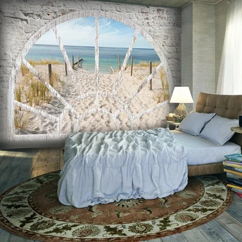 Artgeist Fototapetas - Window View - Beach