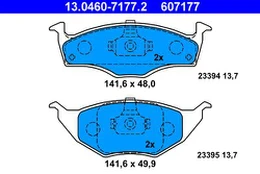 ATE 13.0460-7177.2 Brake pad set