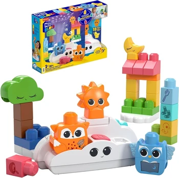 Blocks - hth43 -MEGA BLOKS - RISE & SNOOZE NIGHT LIGHT - 30 pcs