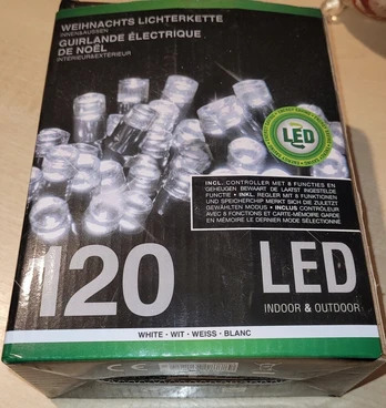 Led Kalėdinės lemputės 120 baltos vidaus lauko