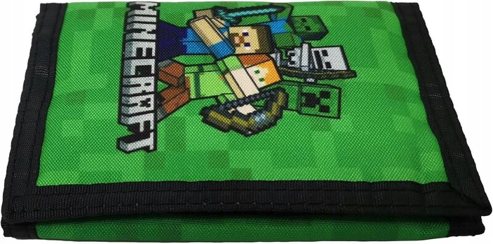 Piniginė Minecraft vaikams - su Creepers, Steve, Panda
