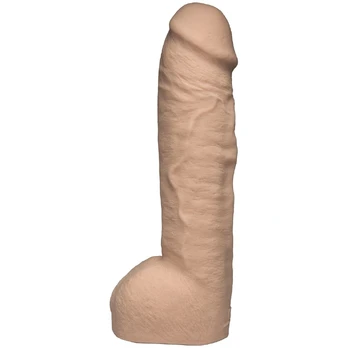 Doc Johnson Hung ULTRASKYN realistinis dildo, 30,5 cm, smėlio spalvos