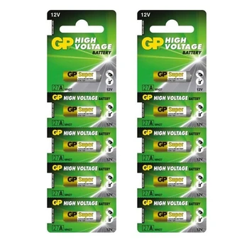 GP High Voltage 27A 12V elementai, 10 vnt