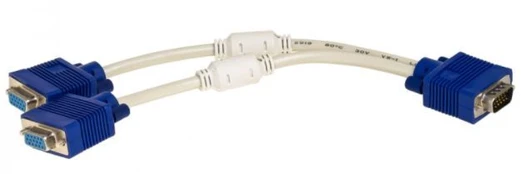 Akyga adapteris VGA 15-PIN / 2X VGA 15-PIN, 25 cm