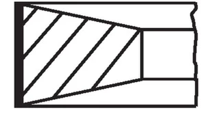 MAHLE 040 06 N0 Piston ring set