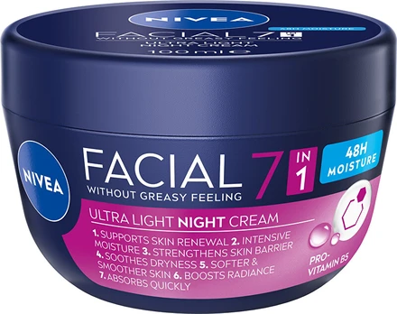Nivea Facial Ultra light Night Cream 100 ml 100ml