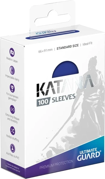 Ultimate Guard Katana Sleeves Standartinis dydis (100) - Mėlyna