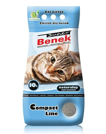 Bentonitinis kačių kraikas Super Benek Compact 10 L