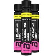 BioTech L-Carnitine Amp 3000mg, Lemon, 25 ml kaina