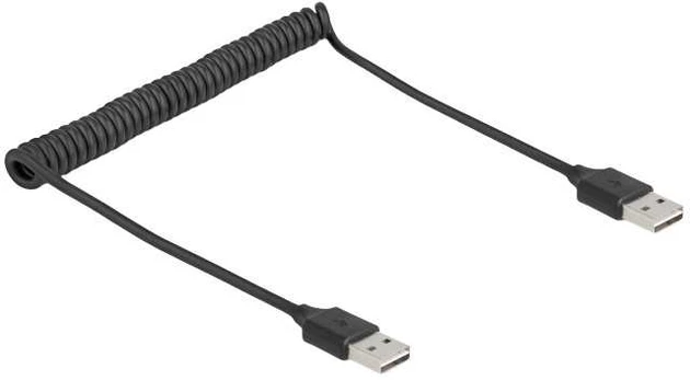 Kabelis USB Delock USB-A - USB-A 0.8 m Juodas (90124)