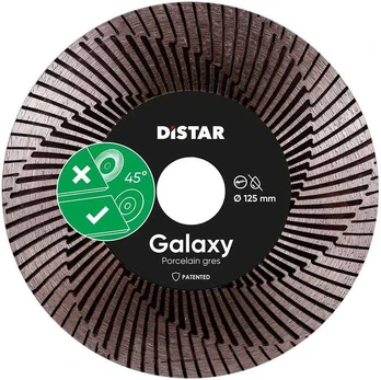 125 x 22,23 mm Distar Galaxy, deimantinis pjovimo diskas plytelėms