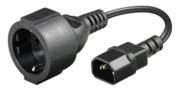 Maitinimo kabelis MicroConnect Adapteris C14 -Schuko, 0,23m (PE130075)