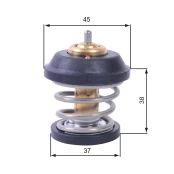 Termostatas, aušinimo skystis GATES TH42995G1 kaina