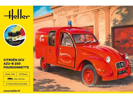 Heller - Citroen 2CV Fourgonette AK 250 Dovanų komplektas, 1/24, 58701
