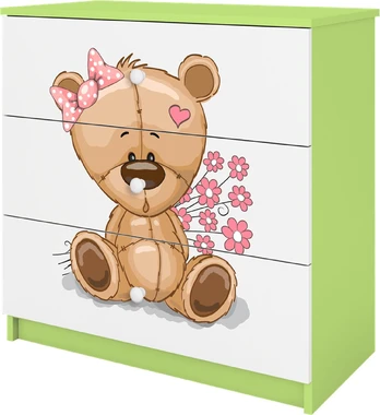 Žalia Komoda babydreams meškiukas