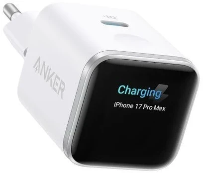 Anker Nano USB-C Fast Charger 45W with Ekranas Baltas