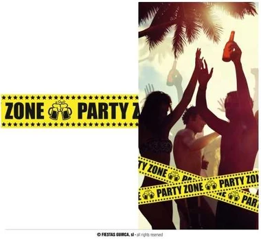 Fiesta Party Zone afspærringsbånd