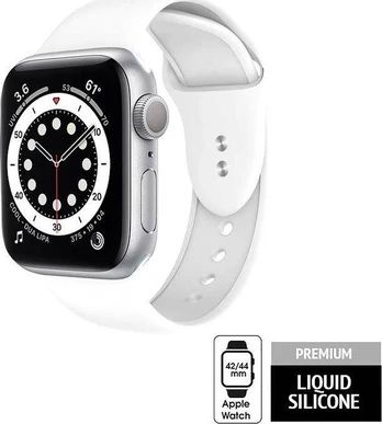 Crong Crong Liquid – Apple Watch Strap 42/44mm (balta)