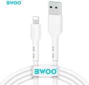 BWOO cable X172L USB - Lightning 1,0m 3A baltas kaina
