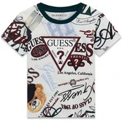 Guess Marškinėliai N6YI21 K3876 Balta Regular Fit