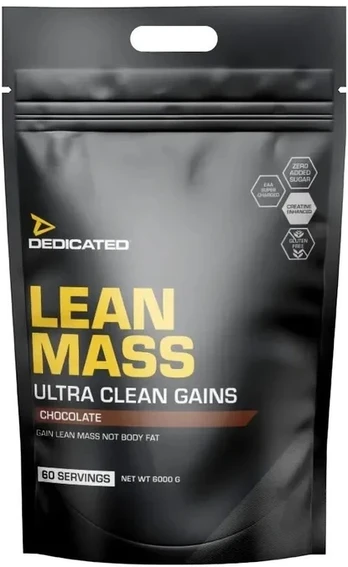 Gaineris Dedicated Lean Mass 6000 g, šokolado skonio