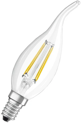 Ledvance 4W LED lemputė CLASSIC BA, E14, skaidri, 2700K