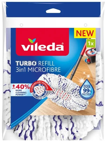 Vileda TURBO Papildymas 3in1 Mikropluošto šluostė