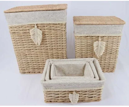 Home4You Krepšelis WILLI TASSEL 34x25xH15cm