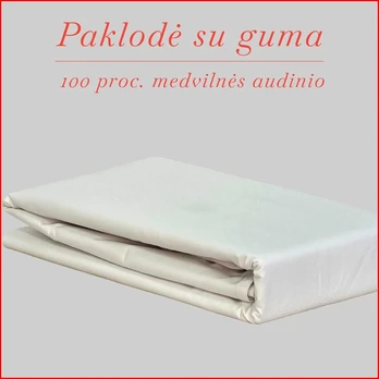 Paklodė su guma - 180x200+30cm.