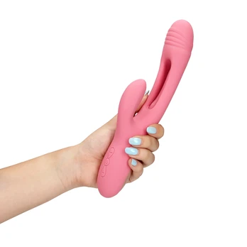 Loveline By Shots Flapping G-Spot Rabbit Vibrator - Rožinė Arabesque