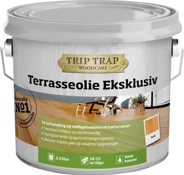 Trip Trap Terrasseolie Eksklusiv, teak