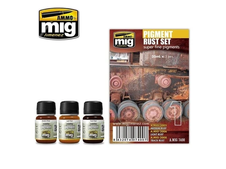 AMMO by MIG Jimenez AMMO MIG - Sendinimo rinkinys PIGMENT RUST SET, 7400