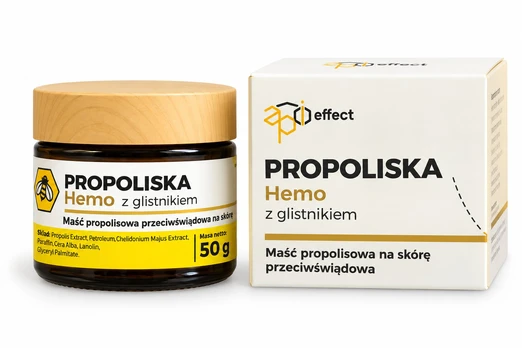 Propolio tepalas su ugniažolėmis hemorojaus srities priežiūrai „Propoliska Hemo“, 50 ml