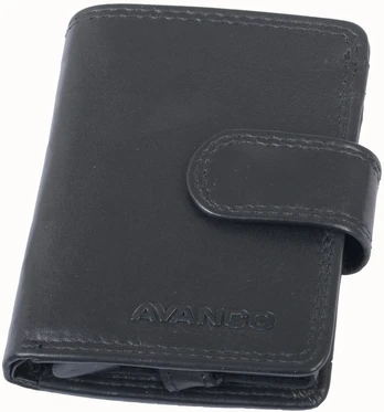 Kortelių dėklas AVANCO 489-70-01 - Juodas