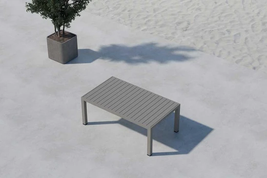 Venture Design Sofos staliukas Copacabana 70x120 cm rudas aliuminis