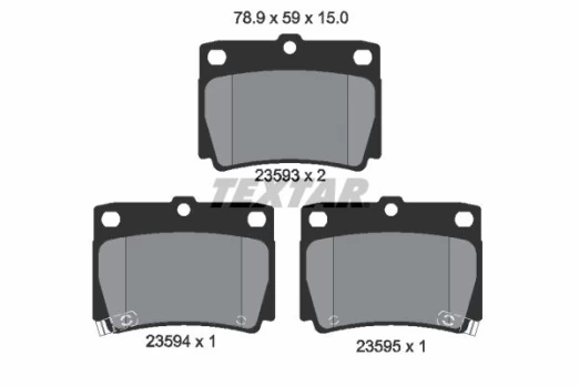 TEXTAR 2359301 Brake pad set