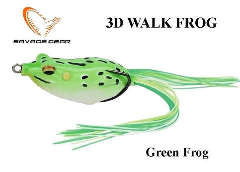 Masalas varlė Savage Gear 3D Walk Frog Green Frog 7 cm