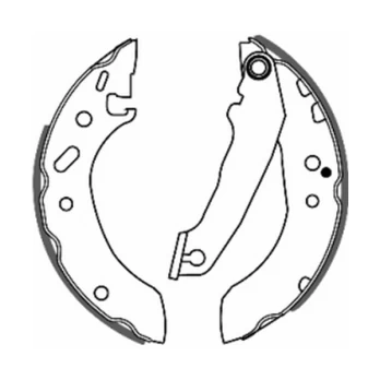ABE C0G021ABE Brake shoe set