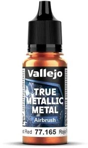 Wittmax True Metallic Airbrush Forged Raudona 18ml