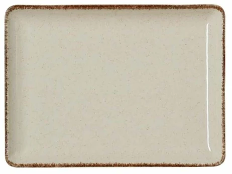 Lėkštė serviravimo Was Smilla, 23 cm x 17 cm, rusva