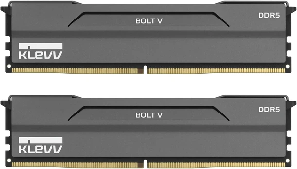Klevv Bolt V DDR5-6000 RAM, XMP 3.0, EXPO - 32 GB Dual Kit, pilkas